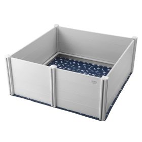 VEVOR Dog Whelping Box, 59.8 x 59.8 x 24.0in Whelping Box for Dogs and Puppies, Whelping Pen for Puppies